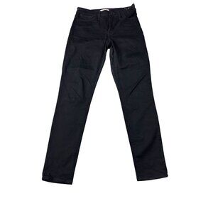 Madewell Curvy High-Rise Skinny Jeans Black Denim Size 29T